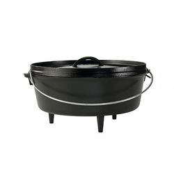 Lodge L12CO3 6 qt Cast Iron Dutch Oven, Black