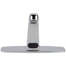Zurn Industries Z6913-XL-CP8 Deck Mount Sensor Faucet w/ 0.5 gpm Aerator & 8" Cover Plate - Chrome