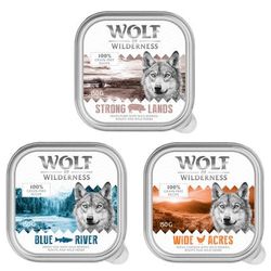 Wolf of Wilderness MINI Adult 24 x 150 g Alimento umido per cani - Mix: Pollo, Pesce, Maiale