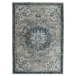 Montana Nieves Teal Polypropylene Area Rug 2'x3' - Amer Rug MON140203