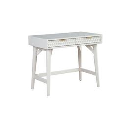White Pearl Mini Desk, White - Origins by Alpine 6400-65