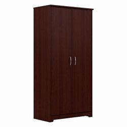 Bush Furniture Cabot Tall Storage Cabinet with Doors in Harvest Cherry - Bush Furniture WC31499