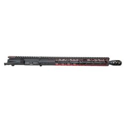 HIPP Customs Complete Upper Receiver 25.5in 16in Barrel 1-7 Twist Hipp Lite Weight Handguard Black/Red 16.0in HC15UPRRD