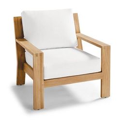 Calhoun Lounge Chair Replacement Cushion - Quick Dry, Classic Linen Bleu - Frontgate