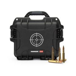 Nanuk 908 Ammo Case 12.5in Black/White Small 908S-000BK-PA0-AMM01