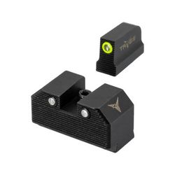 TRYBE Defense High Glow 3-Dot Tritium Night Sights for Glock 17/19/22/23/24/26/27/33/34/35/37/38/39 P320/P365 Mid Black 3DTSG-MD