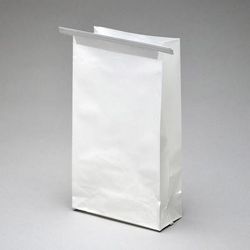 LK Packaging SB452585TT Air Sickness Bag w/ Wire Tie Closure - 4 1/2" x 2 1/2" x 8 1/2", HDPE, White, Case of 1000