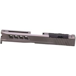 True Precision Glock 19 Gen 1-3 Axiom Pistol Slide w/RMR Optic Cut Stealth Grey Compact TP-G19S-A-RMR