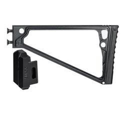 JMac Customs TS-8 Stock for 5.5mm Folding AKs Black TS-8P+SM-5.5