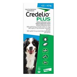 Credelio Plus For Extra Large Dog 48lbs - 99lbs (22-45kg) 3 Chews