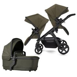 Silver Cross Wave Double Stroller Bundle - Cedar