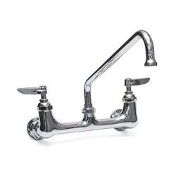 Eagle Group 313293 Extra Heavy Duty T&S Splash-Mount Faucet - 12" Swing Spout