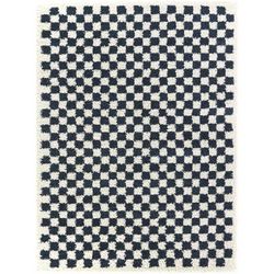 Covey Plush Checkered Thick Shag Area Rug