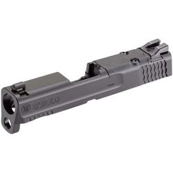 Smith & Wesson S&W Shield/Shield Plus Slide Assembly Optic Ready 9mm Luger Black Armornite Stainless Steel 3-Dot White Sights 3015613