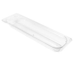 Cambro 22LPCW135 2 1/2"D Half Size Long Food Pan, Clear, Polycarbonate