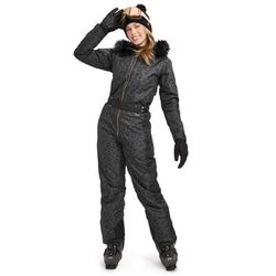 Women's Midnight Leopard Ski Suit