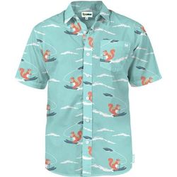 Men's Squirrel On Water Skis Hawaiian Shirt