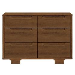 Babyletto Yuzu 6-Drawer Dresser, KD - Natural Walnut