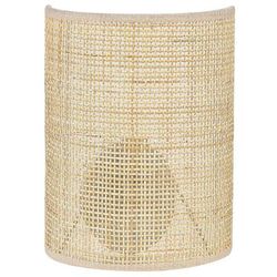Lampe murale rotin naturel