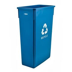 Winco PTC-23L 23 gal Multiple Materials Recycle Bin - Indoor, Blue