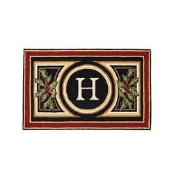 Wingate Festive Monogrammed Door Mat - 36" x 72", A - Frontgate