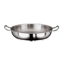 Paderno 11115-28 11" Stainless Steel Paella Pan w/ 2 1/2 qt Capacity, Induction Ready