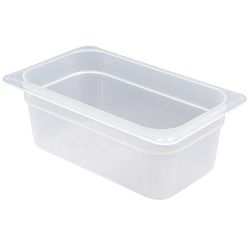 Cambro 44PP190 4"D Quarter Size Food Pan, 4" Deep, Clear