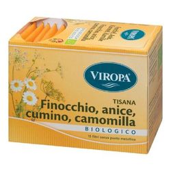 Viropa Finocchio/Cumino/Anice/Camomilla Bio 15 Bustine pz filtro