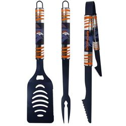 Denver Broncos 3 pc Color BBQ Tool Set - Siskiyou Buckle F3CC020