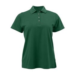 Paragon SM0104 Women's Saratoga Performance Mini Mesh Polo Shirt in Hunter Green size Large | Microfiber polyester 104