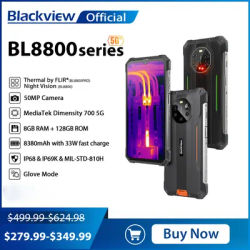 Blackview BL8800 Pro 5G Rugged Machine, 6.58-inch Display, MTK 700, Thermal Imaging Camera FLIR®, 8GB+128GB, 8380mAh With 33W