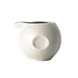 Libbey 999333077 3 1/2 oz Constellation Universal Accessories Creamer - Glazed Porcelain, Lunar White