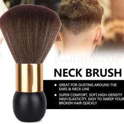 Professional Barber Duster Neck Face Brushes Hair Clean Soft Black Hairbrush Salon Cutting Hairdressing Styling Make Tools