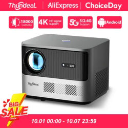 ThundeaL TDA6 Full HD Projector 1080P 2K 4K Video Home Theater Auto Focus 5G WiFi Android Projector TDA6W 3D Portable Proyector