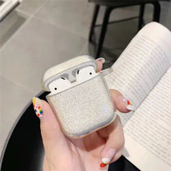 Luxury Bling Glitter Clear Earphone Case For Airpods Pro 2 Wireless Earphone Cover For Air Pods 4 3 2 Headset Soft Silicone Box