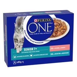 24x85g Salmon & Ocean Fish Senior 7+ Purina ONE Wet Cat Food