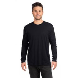 Next Level 6211NL CVC Long-Sleeve T-Shirt in Black size Large | Cotton/Polyester Blend NL6211, 6211