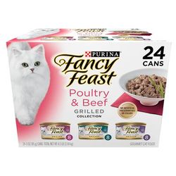 Grilled Poultry and Beef Collection Wet Cat Food Variety Pack, 3 oz., Count of 24