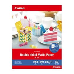 Canon Double-Sided Matte Photo Paper (8.5 x 11", 50 Sheets) 4076C004