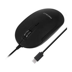 Macally USB Type-C Wired Optical Mouse with Quiet Click for Mac and Windows (Black) UCDYNAMOUSEB