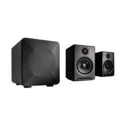 Audioengine A2+ Wireless Bluetooth Speaker System with S6 6" 210W Subwoofer Kit (Satin A2+BT-US-BLK