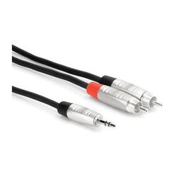 Hosa Technology REAN 3.5mm TRS to Dual RCA Pro Stereo Breakout Cable (10') HMR-010Y