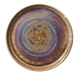 Libbey 801182141000101 8 1/2" Round Perfect Match Flat Plate - Porcelain, Oyster, Brown, Case of 6