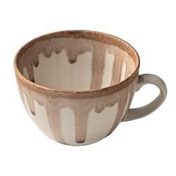 Libbey 801528441000101 11 1/2 oz Perfect Match Cup - Porcelain, Oyster, Brown, Case of 6