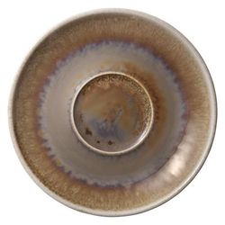 Libbey 801693441000101 6 1/8" Round Perfect Match Saucer - Porcelain, Oyster, Brown