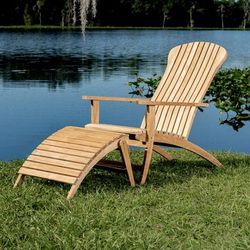 Adirondack Lounger Chair with Ottoman