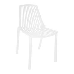 LeisureMod Acken Mid-Century Modern Plastic Dining Chair Leisuremod ACK18W