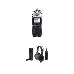 Zoom H5 Podcast Mic Kit with Handy Recorder, Mic, Headphones & Stand ZH5