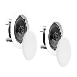 Pyle Pro PDICRD 5.25" In-Wall/In-Ceiling 150W 2-Way Stereo Speakers (Pair, White) PDIC51RD