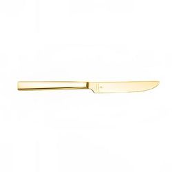 Oneida B408KDTF 9 1/2" Dinner Knife with 18/0 Stainless Steel Grade, Chef's Table Gold Pattern